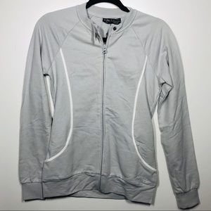 NWT, Grey Oakley womens zip up, XS